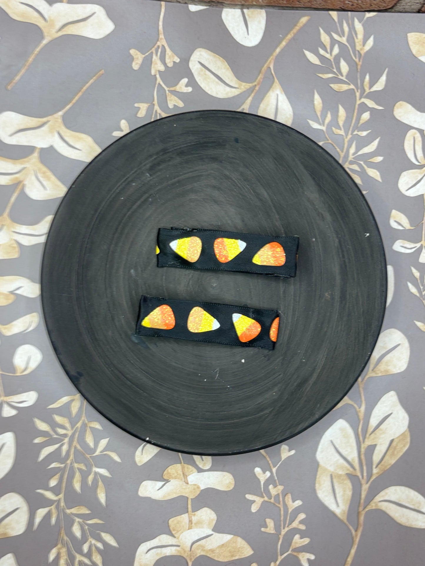 Candy Corn Hair Clips