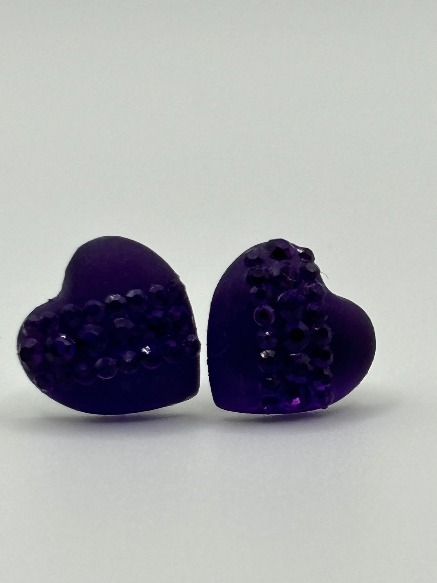Purple Dazzle Hearts