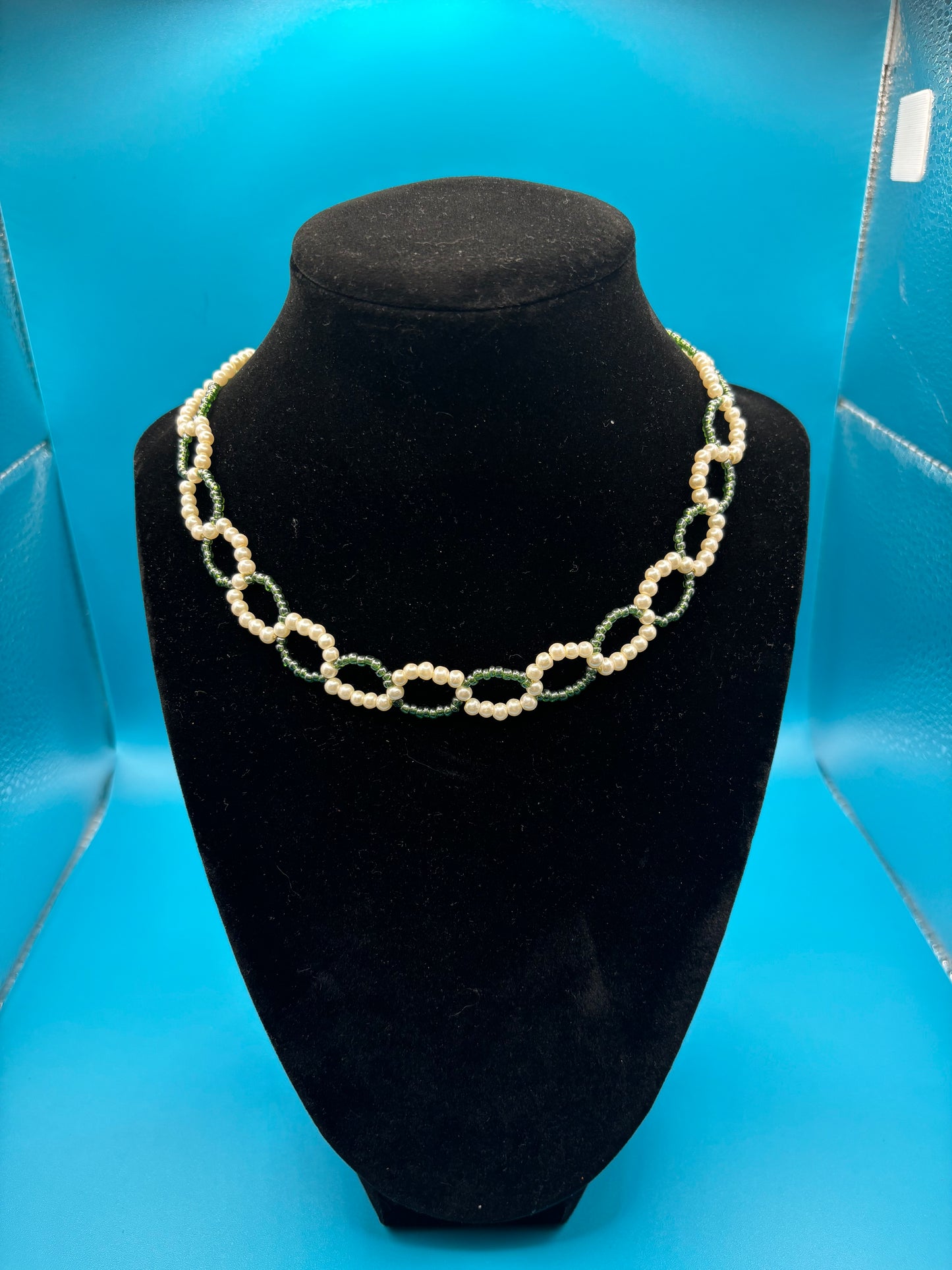 Green and Pearl Necklace