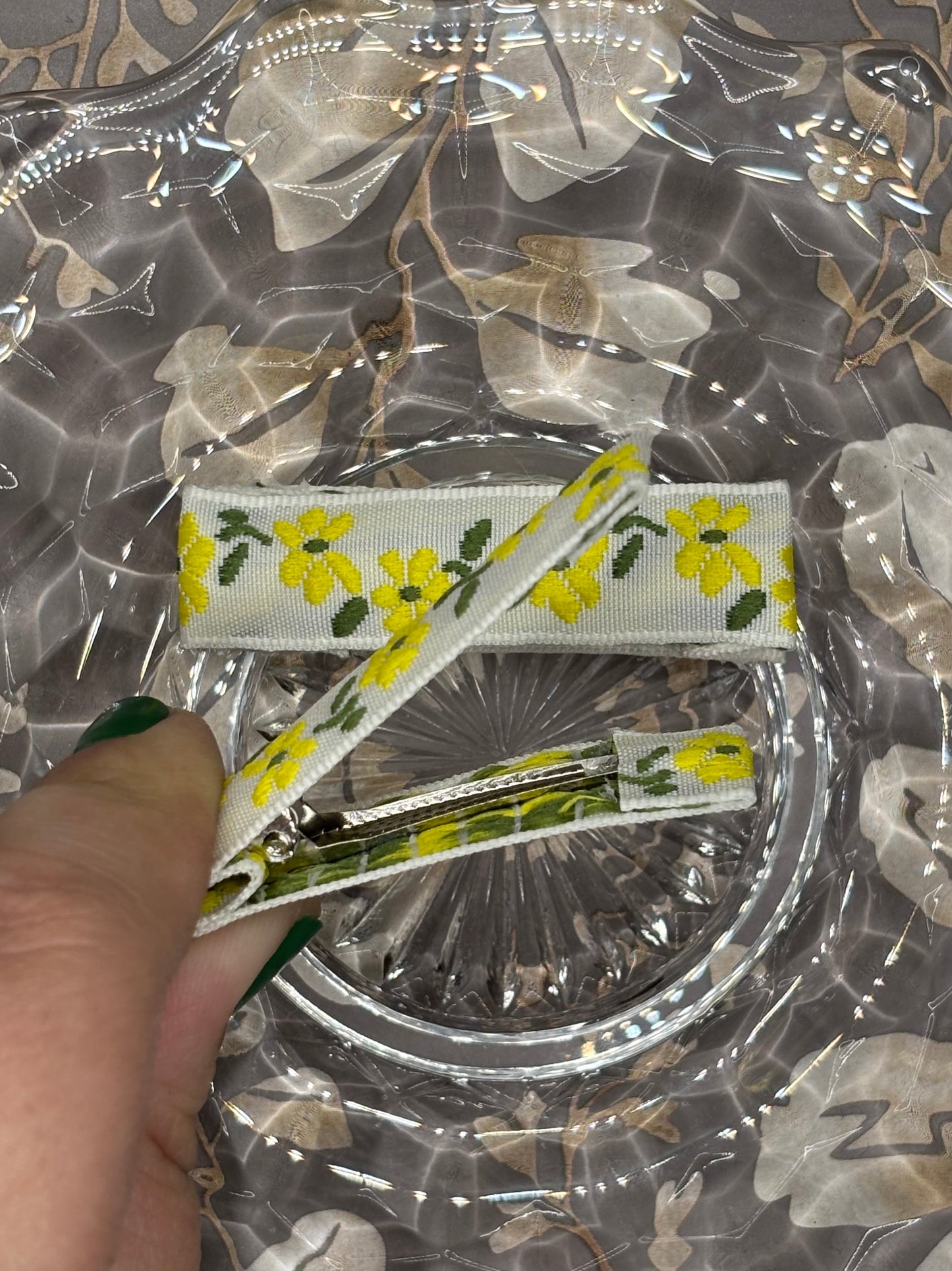 Yellow Daisy Hair Clips