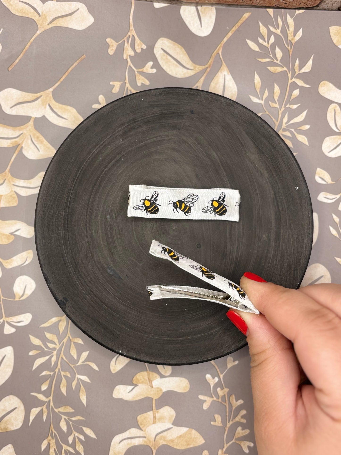 Bumble Bee Hair Clips
