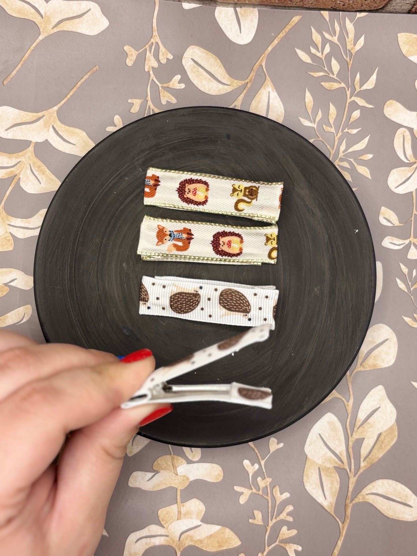 Forest Friends Hair Clips