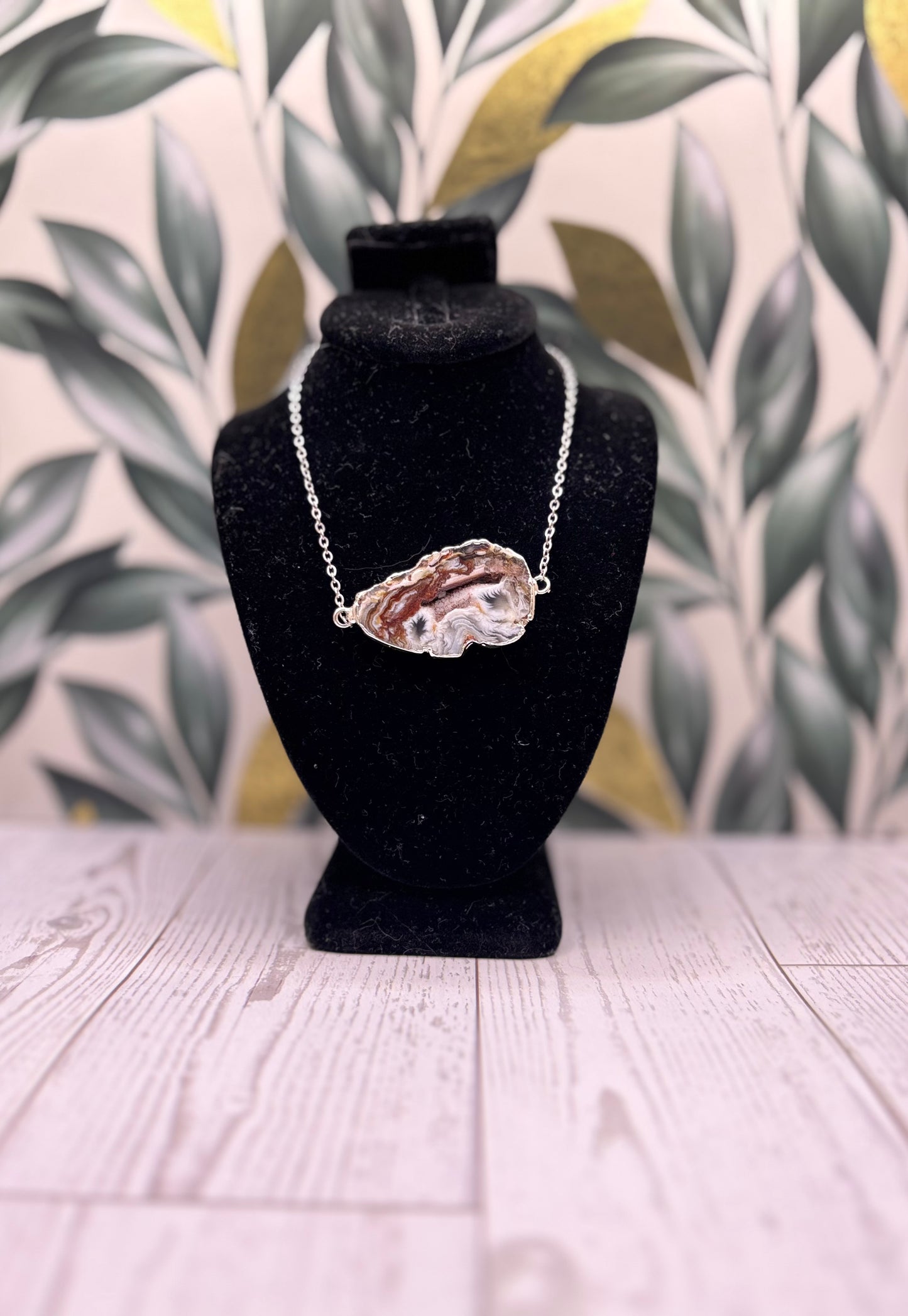 Brown Sugar Geode Necklace