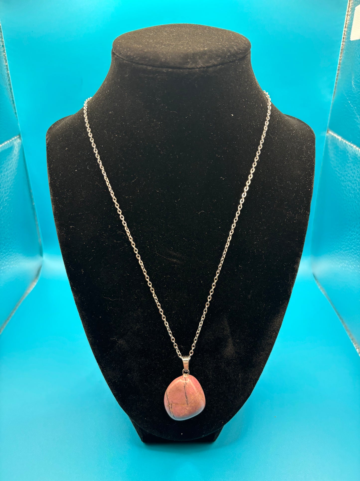 Pink Rhodonite Necklace ￼