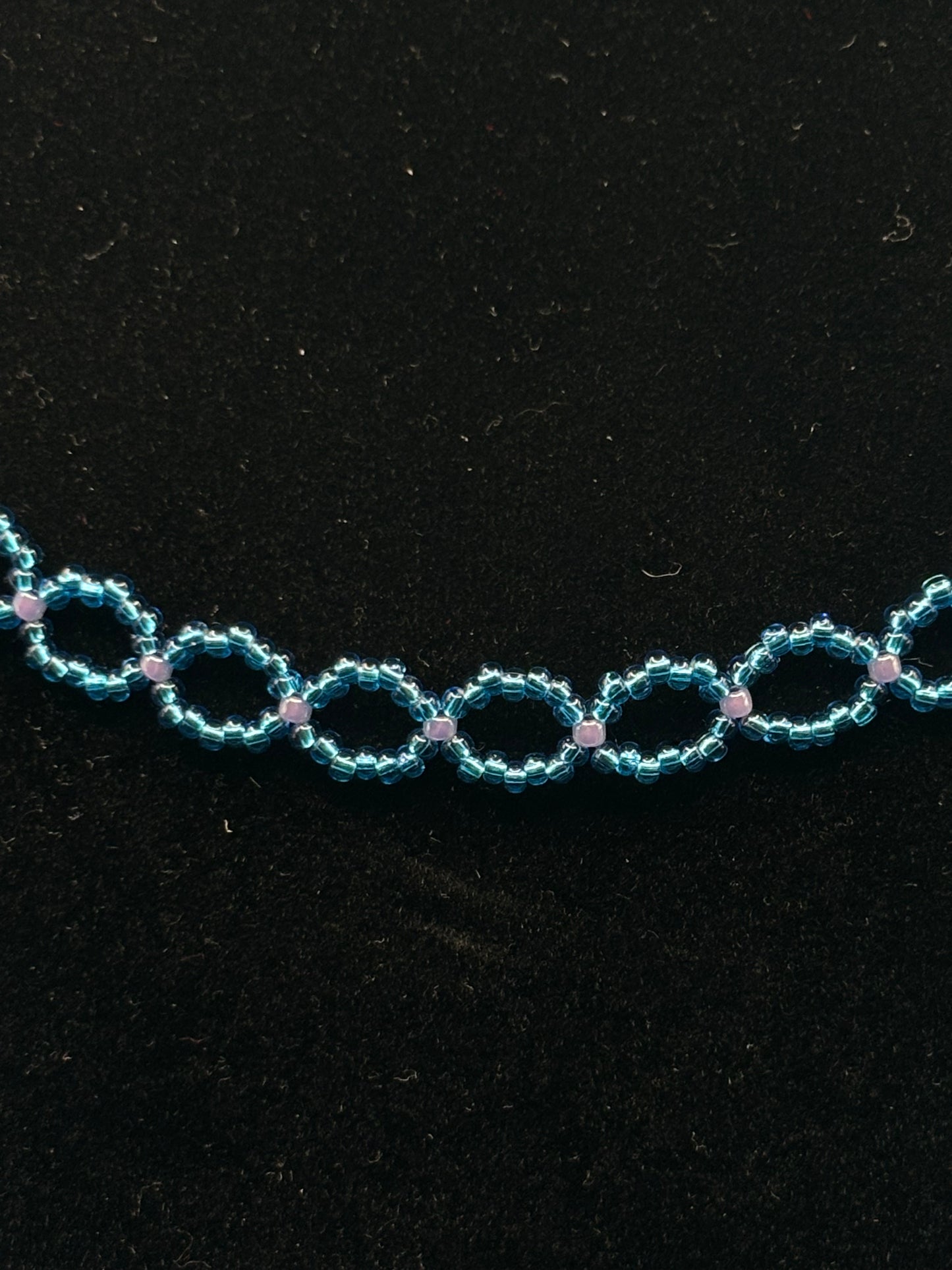 Blue and Purple Loop Necklace