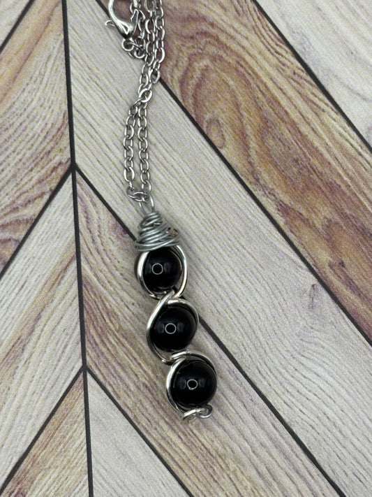 Black Twist Necklace