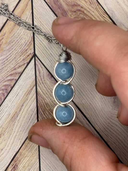 Light Blue Twist Necklace
