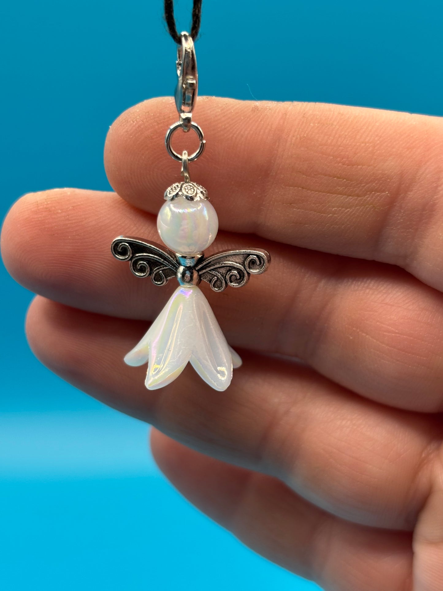 Small Opal Angle Keychain