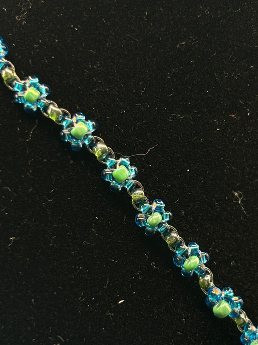 Blue Flower Necklace