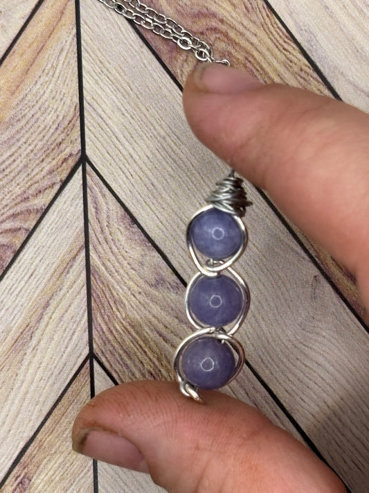 Purple Twist Necklace