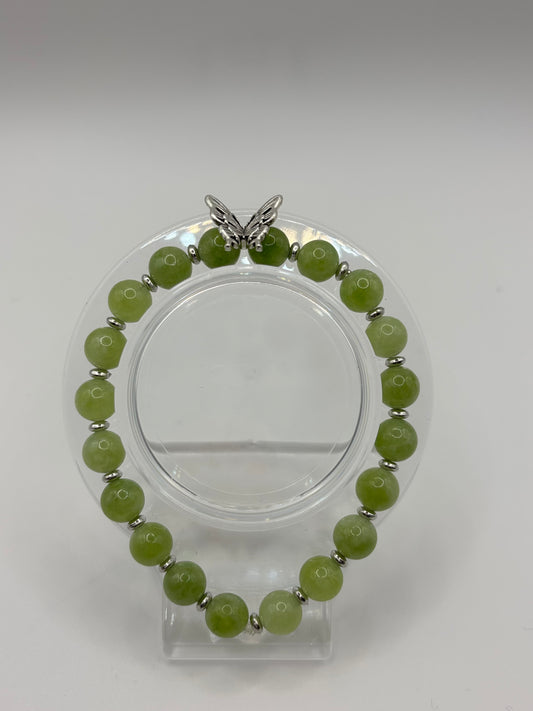 Lime Green Butterfly Bracelet