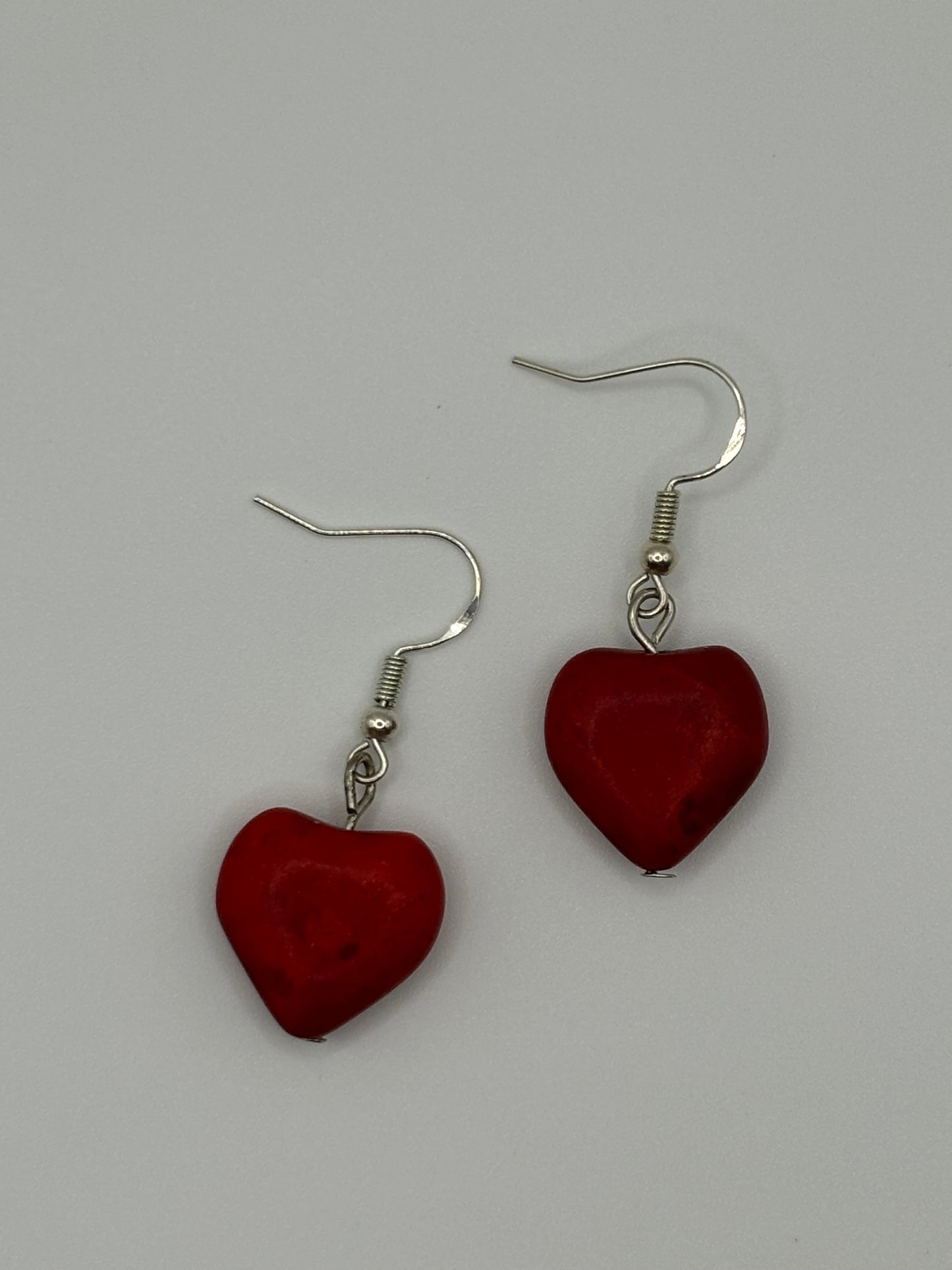 Red Howlite Heart