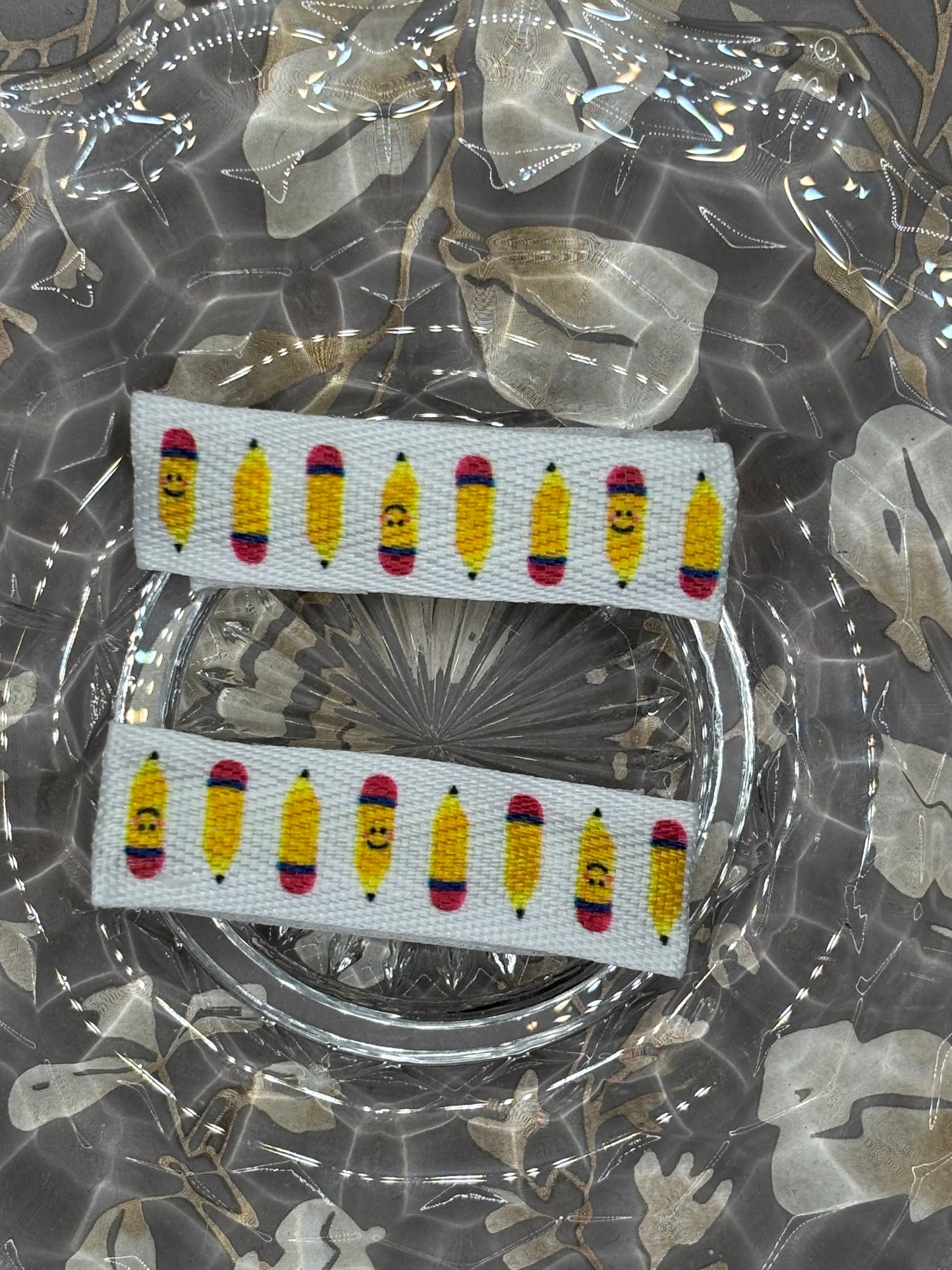 Happy Pencil Hair Clips