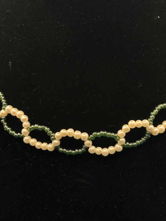Green and Pearl Necklace