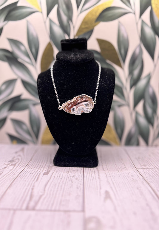 Brown Sugar Geode Necklace